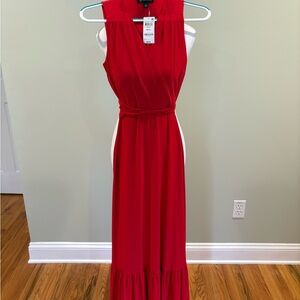 INC International Concepts Vibrant Red Maxi Dress